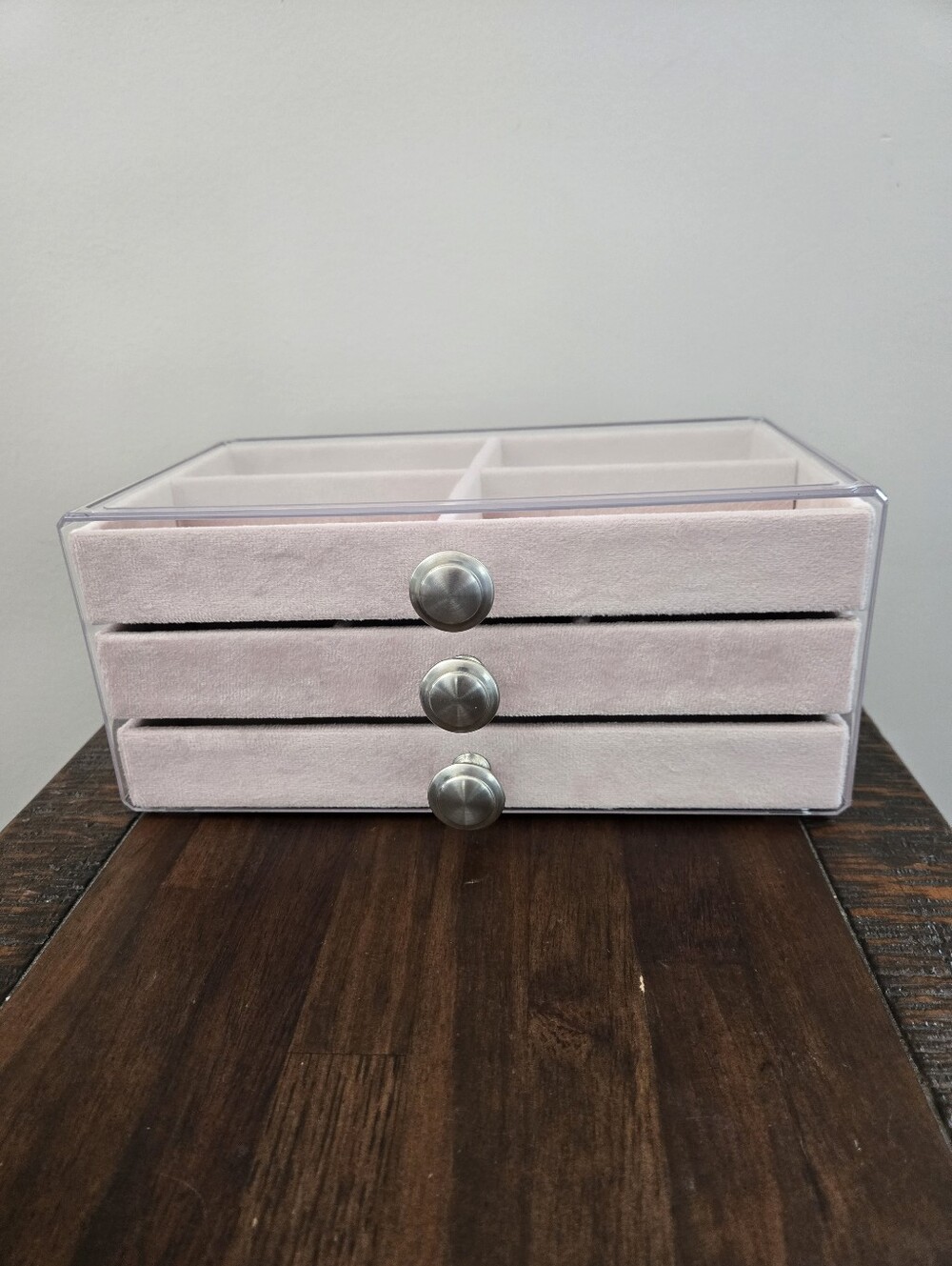 Quo Jewelry 3 Drawer Holder With Plastic Casing
